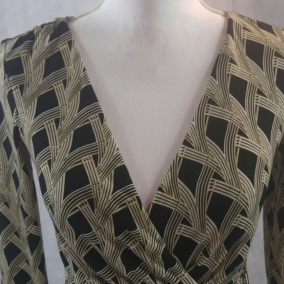 WHBM Dress Creme & Black - Picture 2 of 3